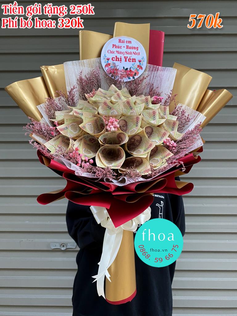 HOA TIỀN chốt đơn Valentine - Hình ảnh hoa tươi của shop Fhoa